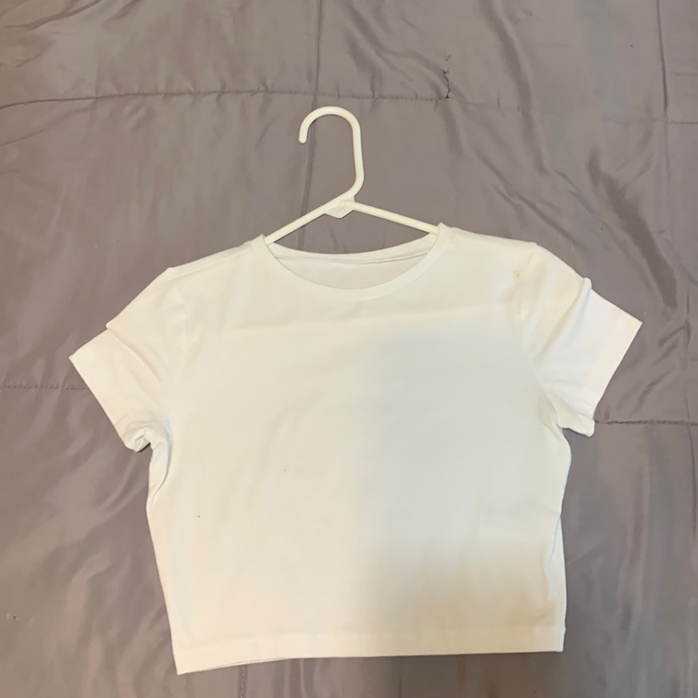 Gently used Wild fable basic white crop top
